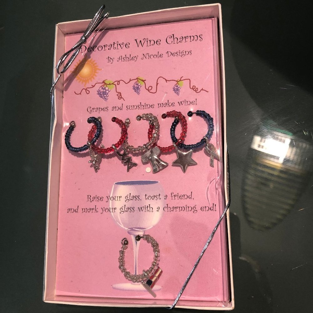 NEW Wine Charms by AshleyNicole Perfect 4 Holiday Parties Memorial Day July 4th